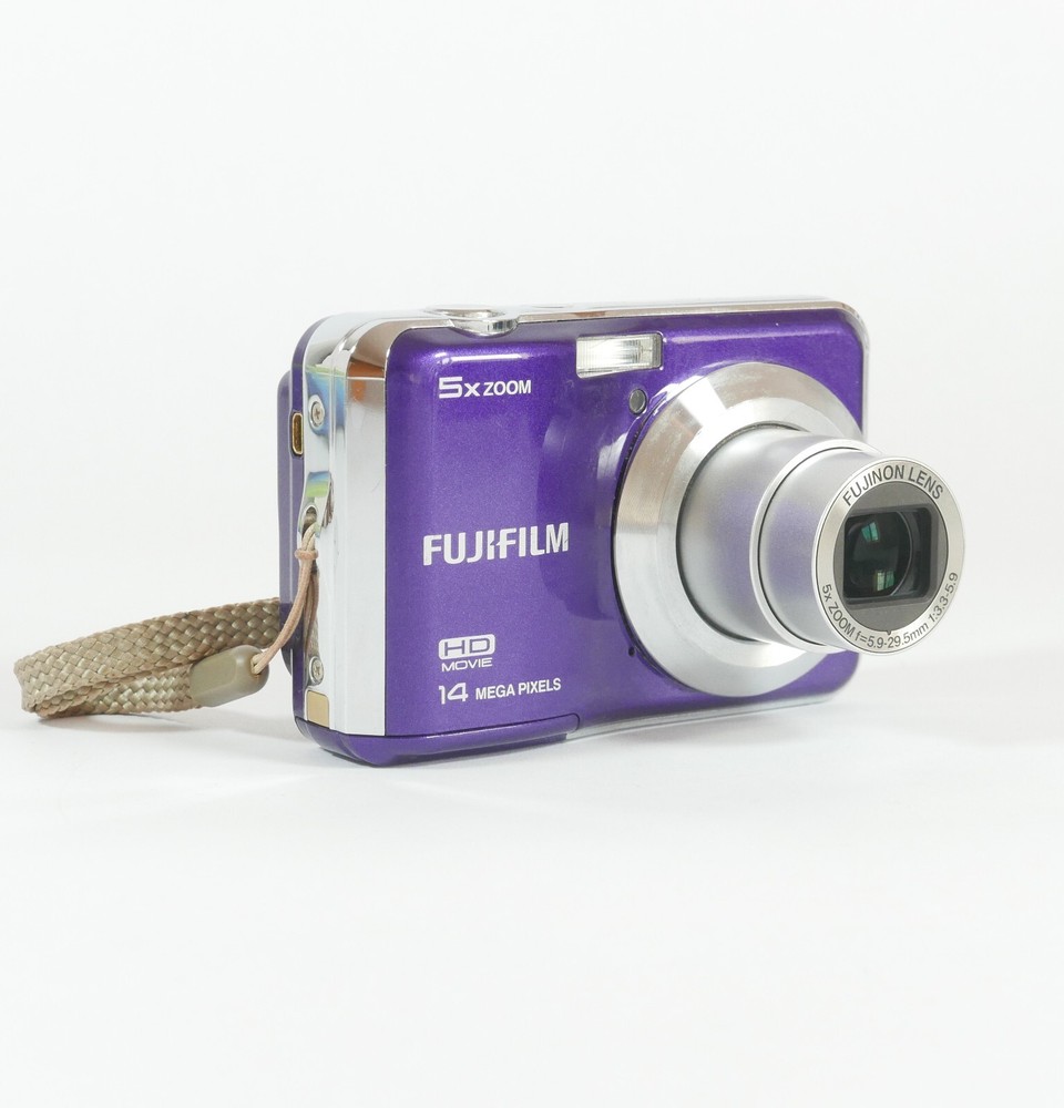 Fujifilm FinePix AX510 14MP 5x Zoom Digital Camera Purple Near Mint Tested  