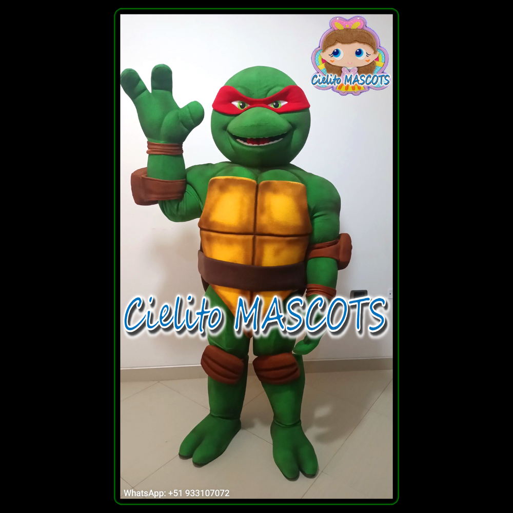 RAPHAEL of ninja turtles Mascot Costume cosplay botarga halloween cartoon