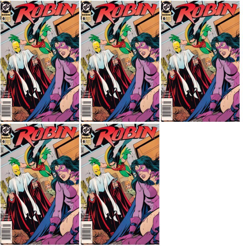 Robin #6 Newsstand Cover DC Comics - 5 Comics
