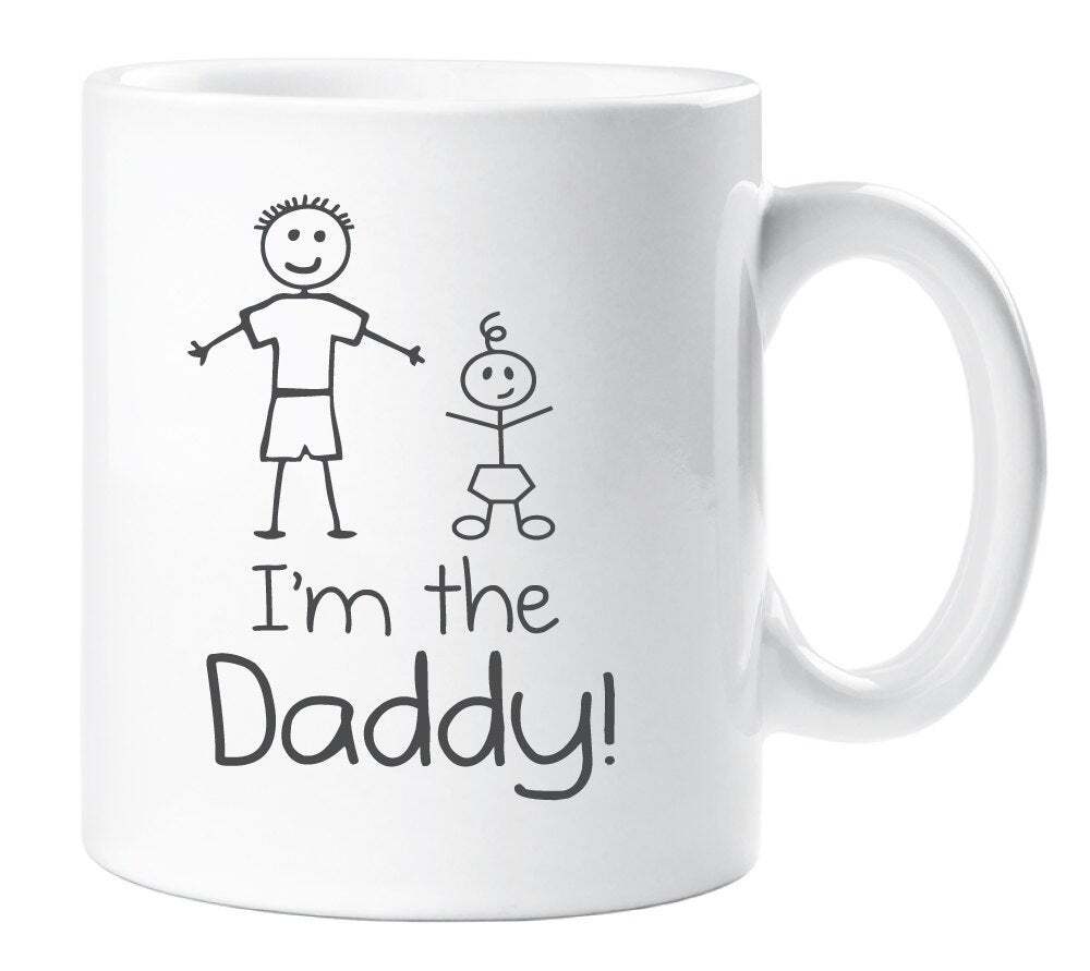 Best Dad Mug - Ceramic Family Gift Cup for New Fathers & Baby Showers  