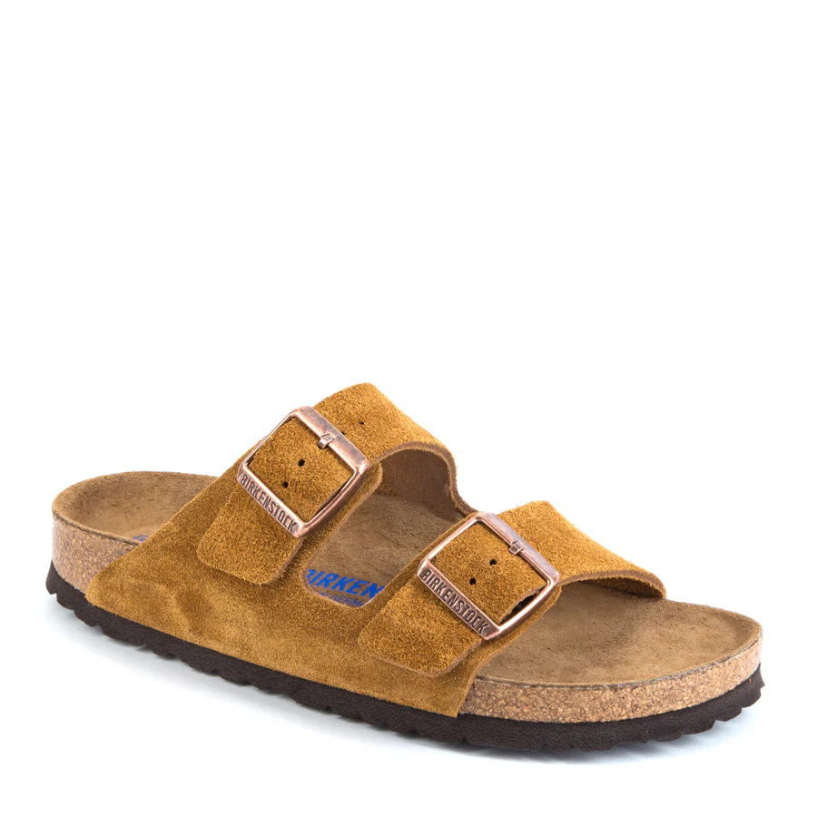 Birkenstock Arizona Soft Footbed Mink Suede Leather Shoes EU 42-45 WIDE FIT