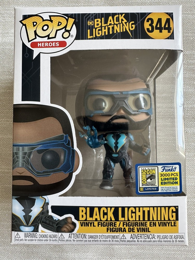 Funko POP! SDCC Exclusive 3000 PCS DC Comics Black Lightning #344 Vinyl Figure