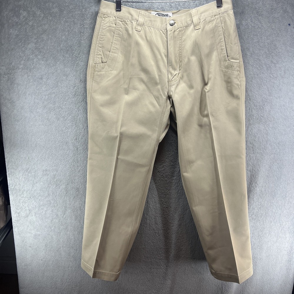 EUC Mountain Khakis Pants Mens 35x30 * Jackson Hole Canvas Outdoor Hiking Adult