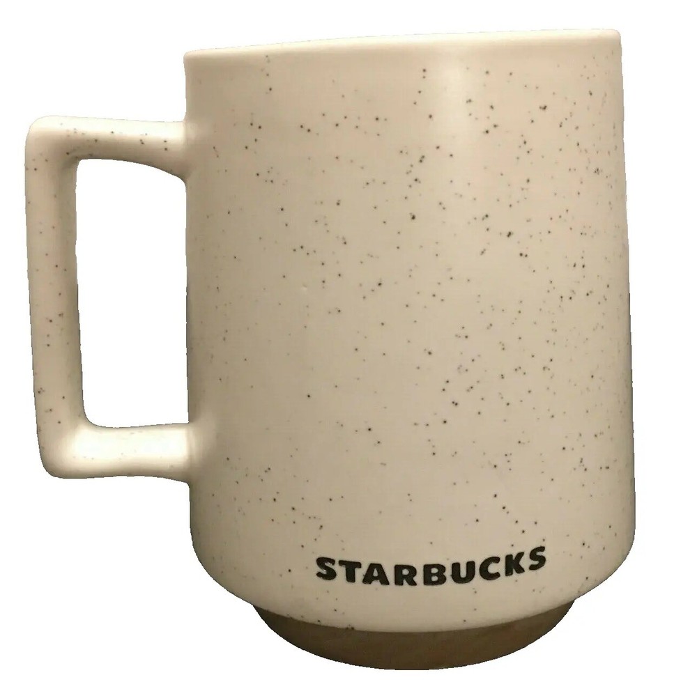 STARBUCKS - 2017 Speckled White Debossed with Wooden