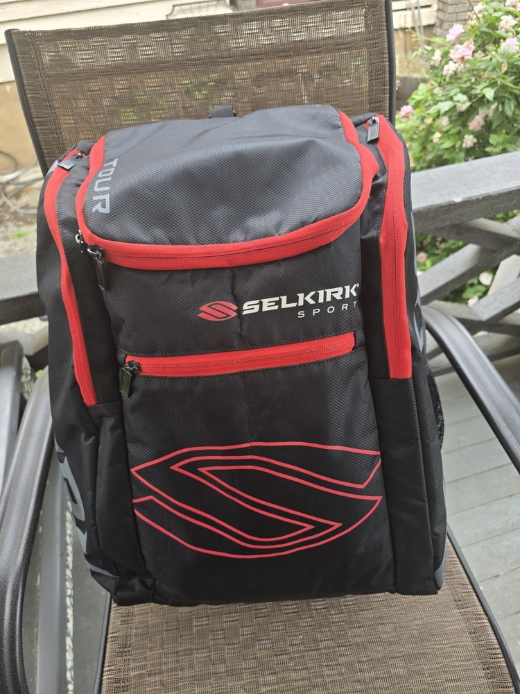 Selkirk Sport Tour Pickleball Backpack Black Red Great Condition