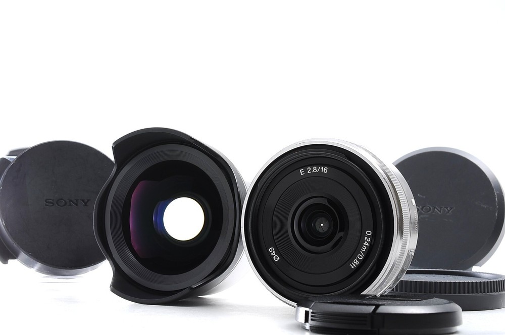 Sony E 16mm F2.8 SEL16F28 ULTRA WIDE converter VCL-ECU1 SET -Excellent-