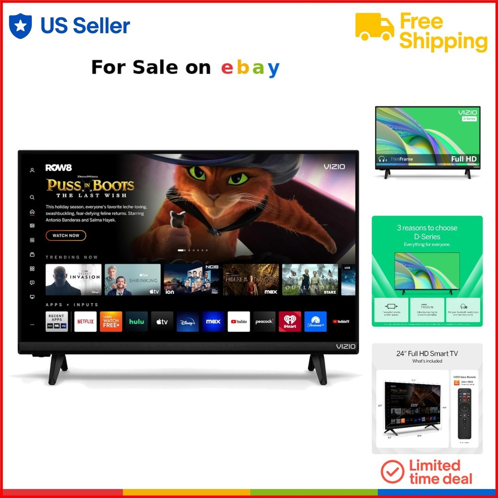 24-inch Full HD Smart LED TV with Bluetooth Wi-Fi HDMI Alexa
