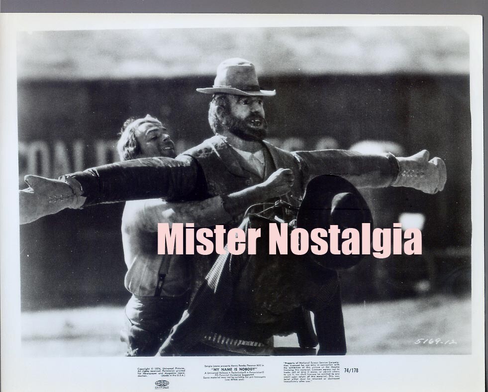 Vintage Photo 1973 Terence Hill ties up dummy in My Name Is Nobody #12