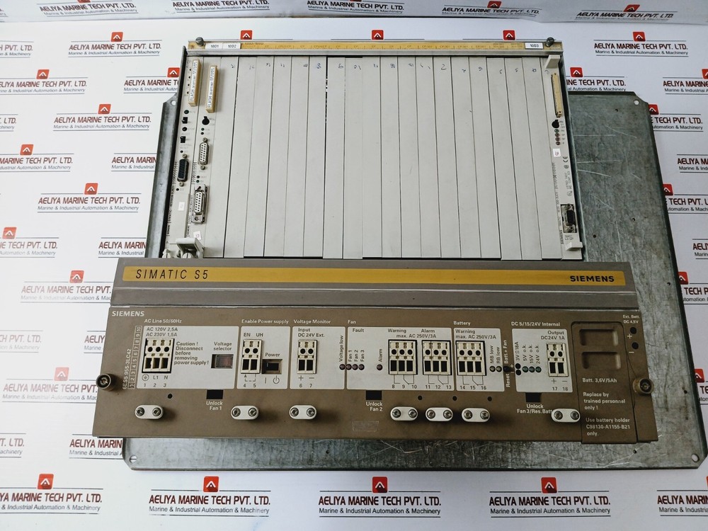 SIEMENS SIMATIC S5 135U/155U System Manual Rack 6ES5 955-3LC42 AC 250V/3A