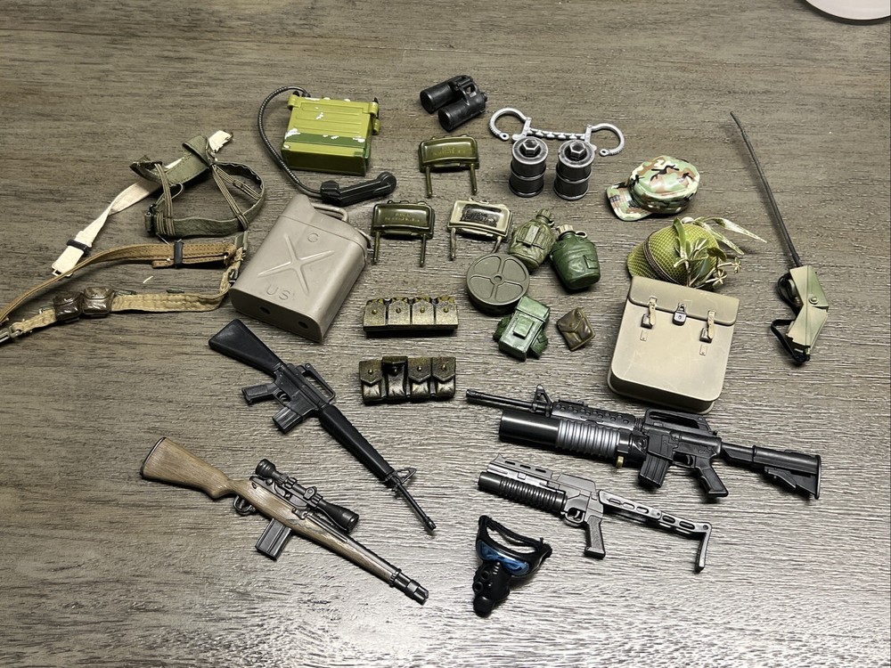 1980s-1990s Vintage Hasbro Toy Lot with GI Joe and Action Figures