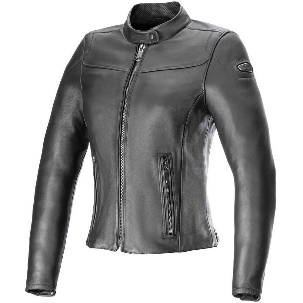 Alpinestars Women's Tory Leather Motorcycle Jacket - Black/Black 31138241100