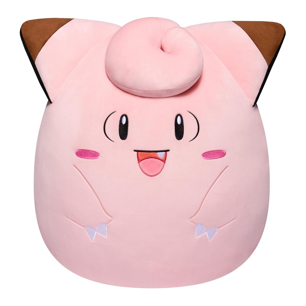 SQUISHMALLOWS 14-Inch Clefairy Ultrasoft Plush Pokemon Stuffed Toy