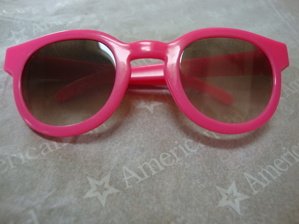 Pink 18 inch doll sunglasses by Explore Travel Outfit for American Girl