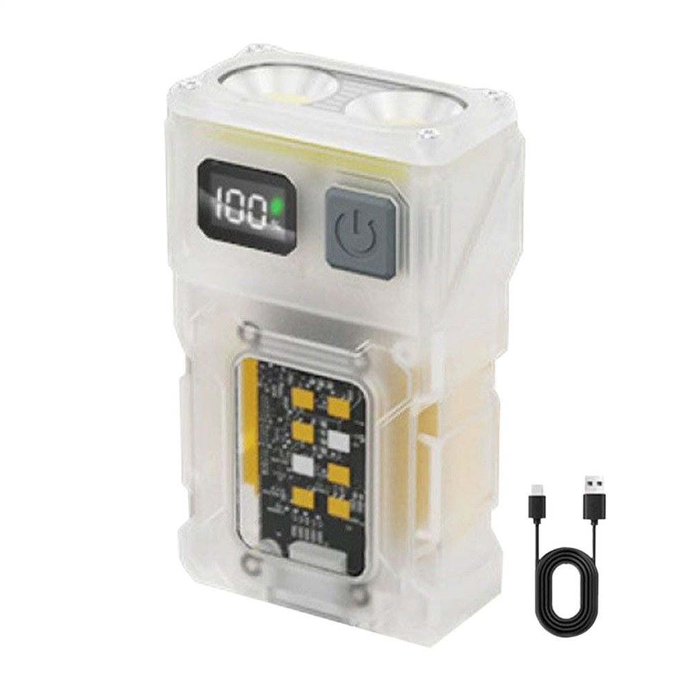 Portable Mini Pocket LED Flashlight Magnetic USB Rechargeable Torch Work Light