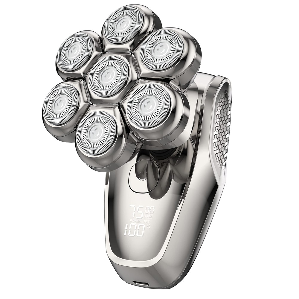 Head Shaver for Bald Men, Electric Razors Wet & Dry Waterproof 7D Rotary Shav...