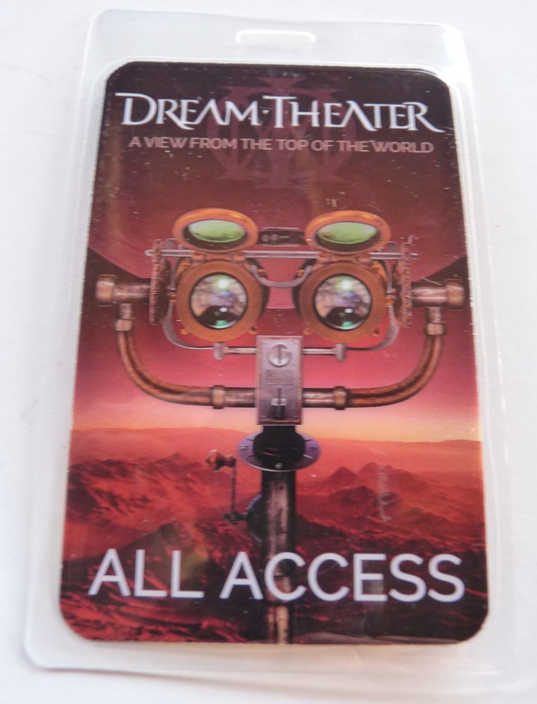 Dream Theater A View 2022 Concert Tour All Access Backstage Laminate Pass D13