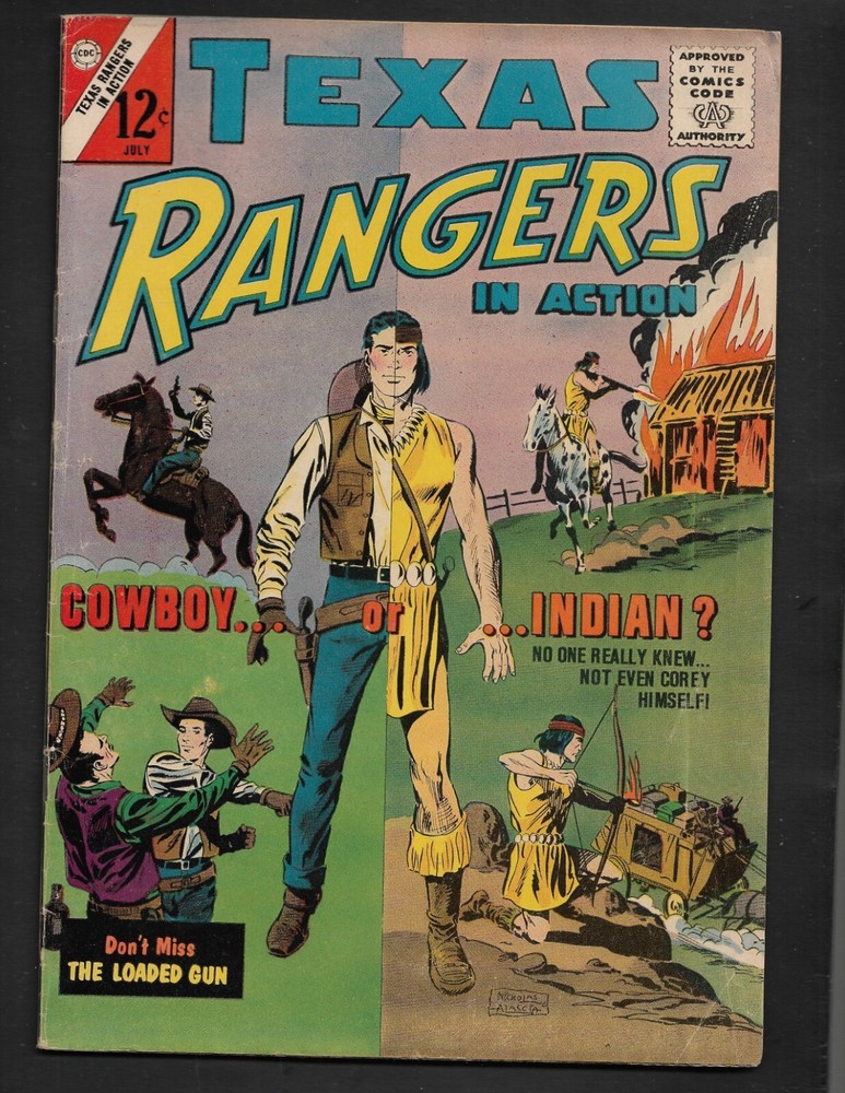 Texas Rangers in Action #40  Charlton Comics Rare Cowboy or Indian? FreeShipping