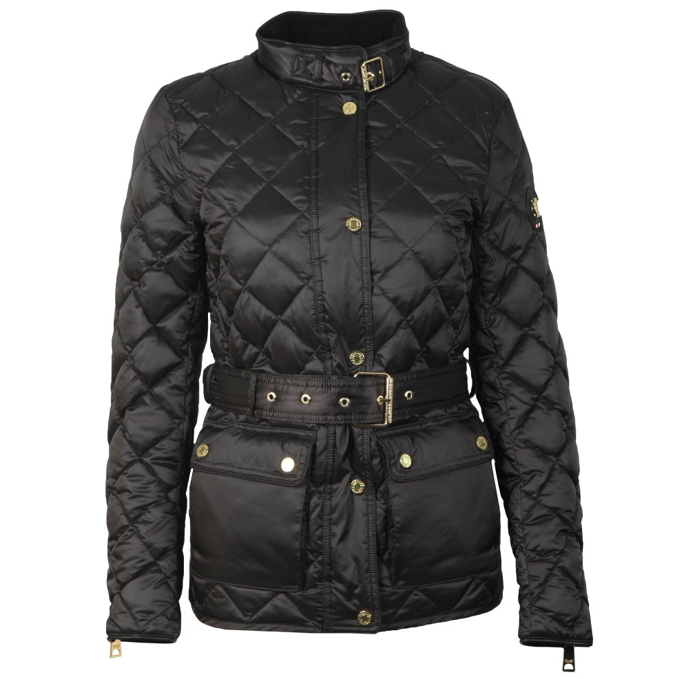 Holland Cooper Womens black charcoal Heritage Quilted Jacket M 10