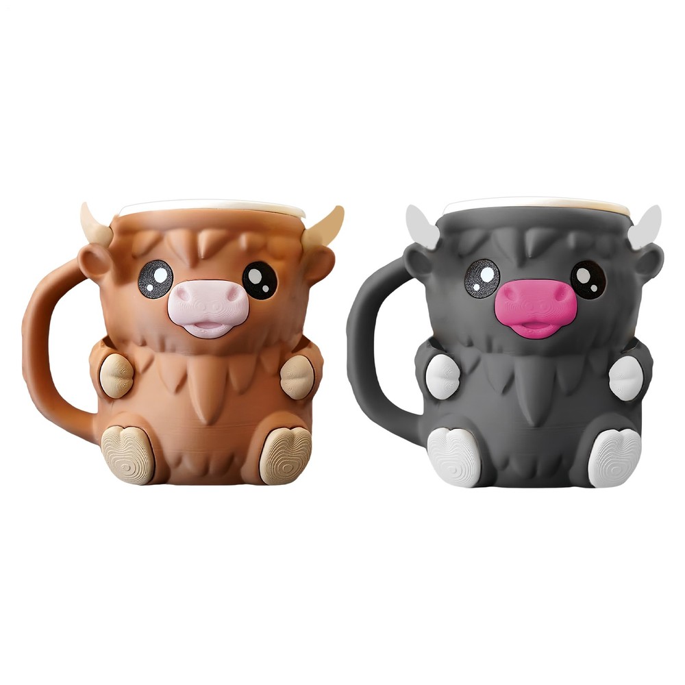 Highland Cow Ice Cream Holder Spill-Proof Beer Sleeve