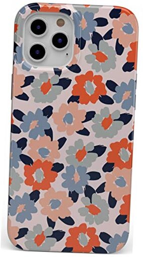 Casely iPhone 11 Pro Case with Pastel Floral Field of Flowers Design