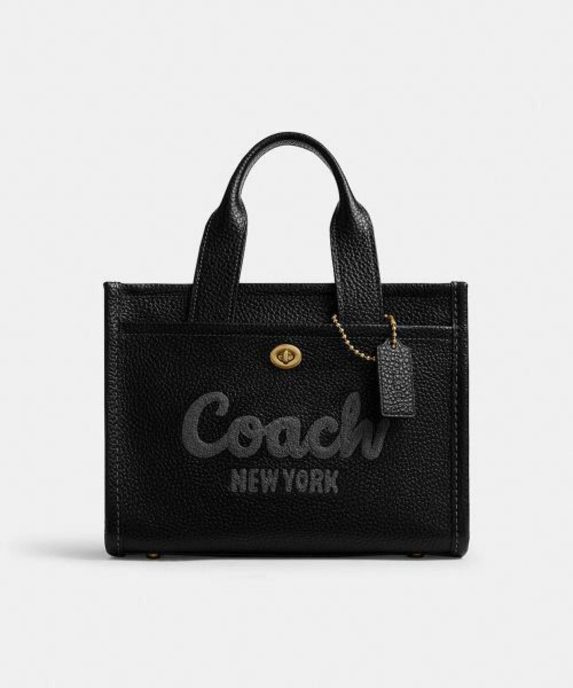 COACH Black Leather Cargo Tote 26 - Meruru's Favorite Bag
