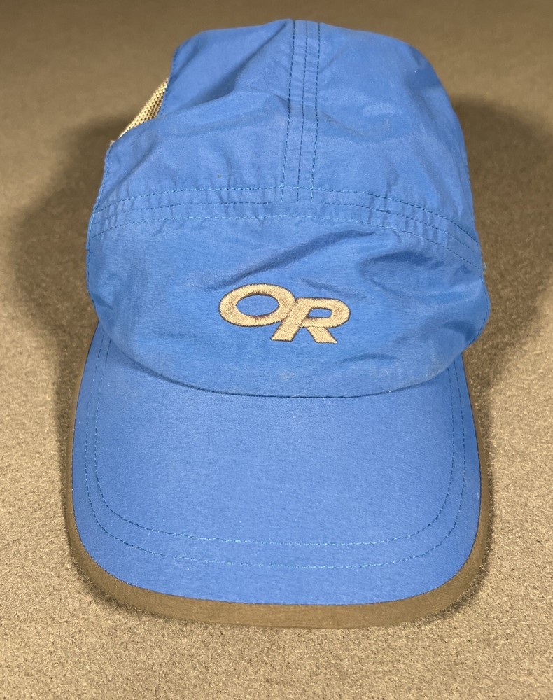 Outdoor Research Mesh Vented Strapback 5 Panel Hat Lightweight Running *READ*