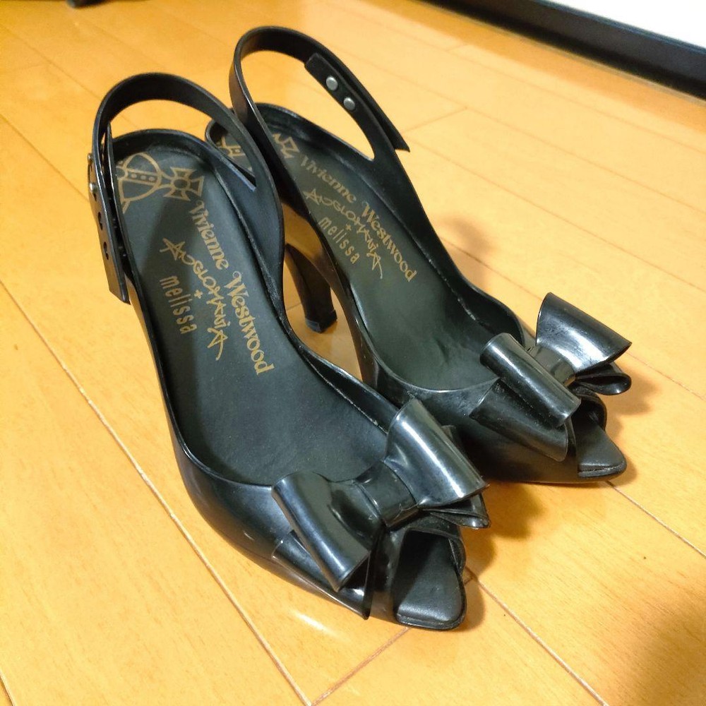 Vivienne Westwood Women 6.5US Melissa Ribbon Rubber Pumps Women Designer Shoes L