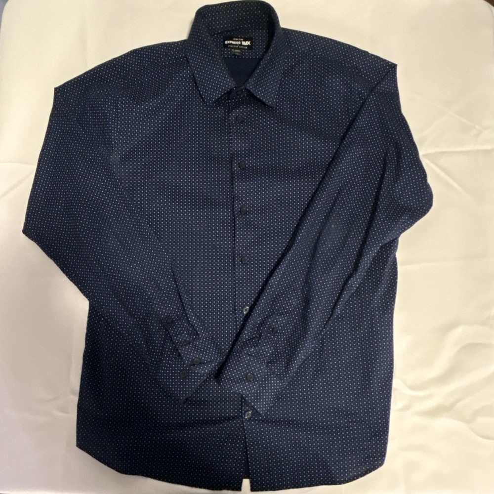 Express 1MX Slim Fit Dress shirt size L(16-16.5)
