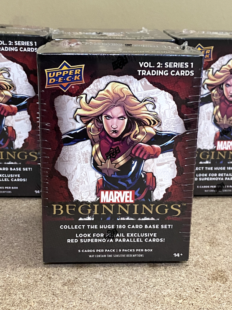 New Marvel Beginnings Upper Deck Blaster Box Factory Sealed Trading Cards