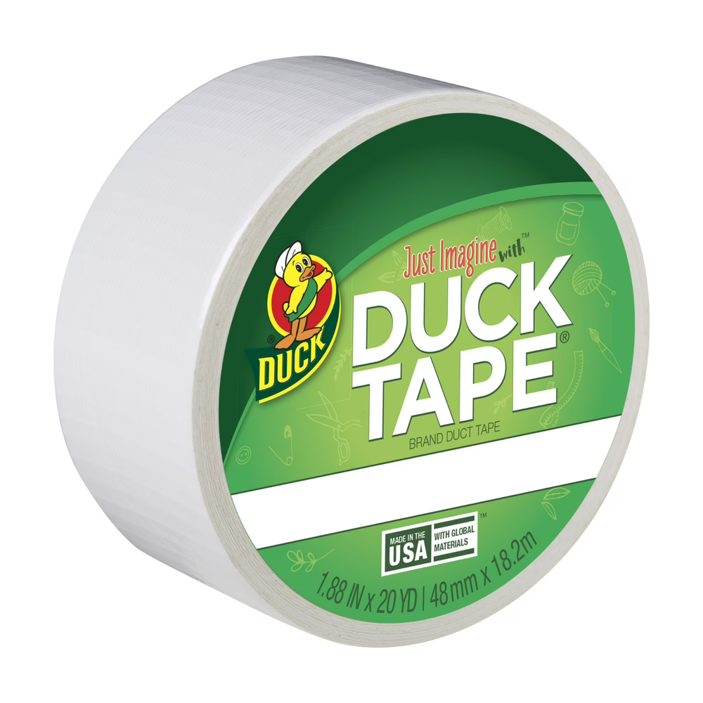 Duck Tape Brand White Duct Tape, 1.88 in. x 20 yd.