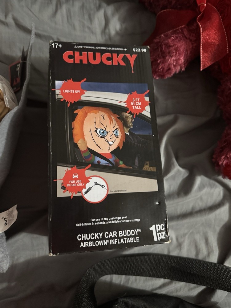 3ft Chucky Car Buddy Halloween Inflatable Gemmy Child's Play Decoration