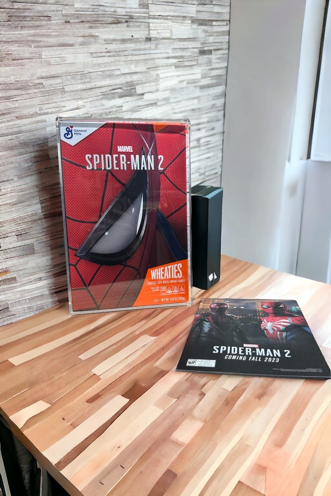 Wheaties SPIDER-MAN 2 Box in Acrylic Case LE 500 with Comic & PSN Voucher Code-image