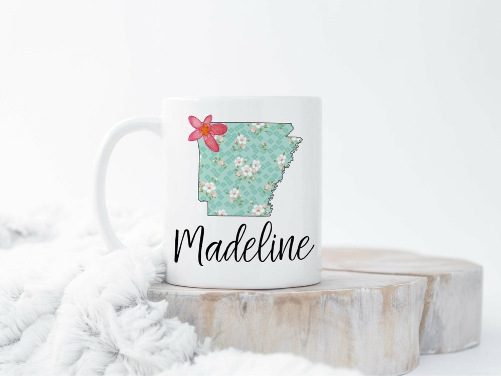 Custom Home State Mug Custom Arkansas Mug Arkansas Mugs Custom State Mug Going
