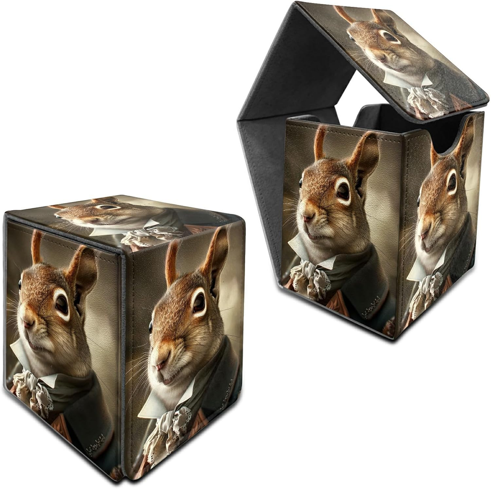 MTG Commander Deck Box Holds 100+ Sleeved Cards in Durable PU Leather  