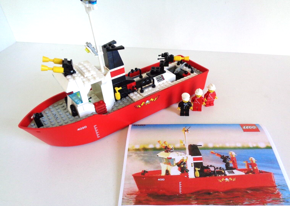 Lego City Fire Boat Rescue Set 4020 with Color Copy BA  