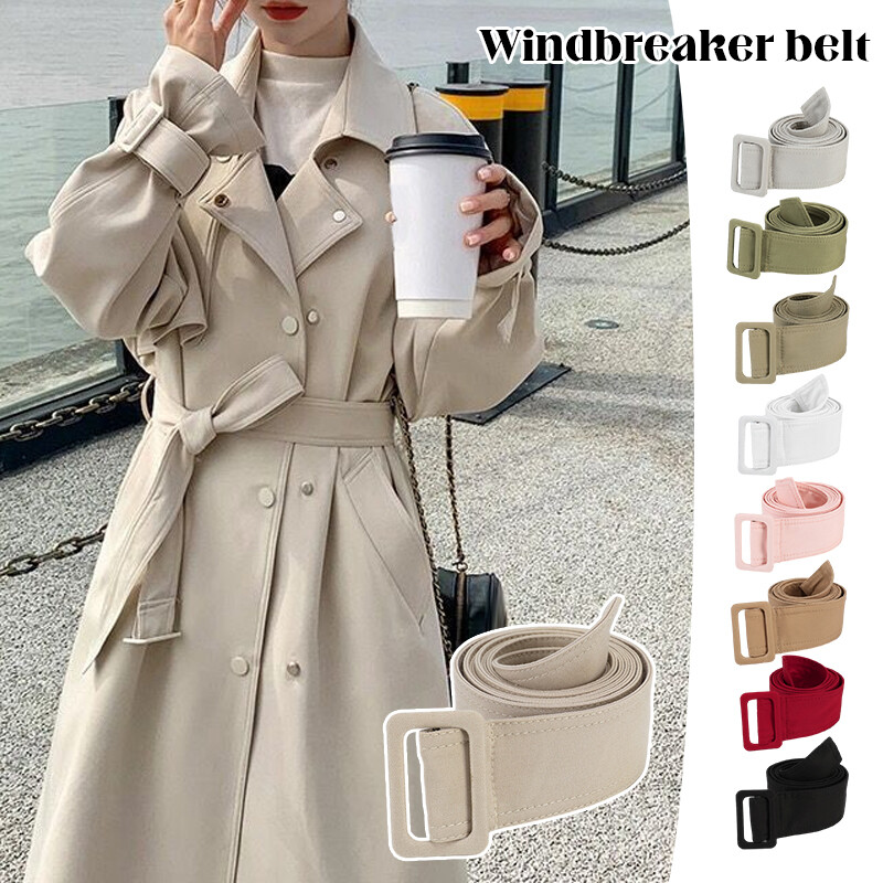 Trench Coat Belt Wraparounds Waist Jacket Overcoat Belt Tie Replacement Unisex N