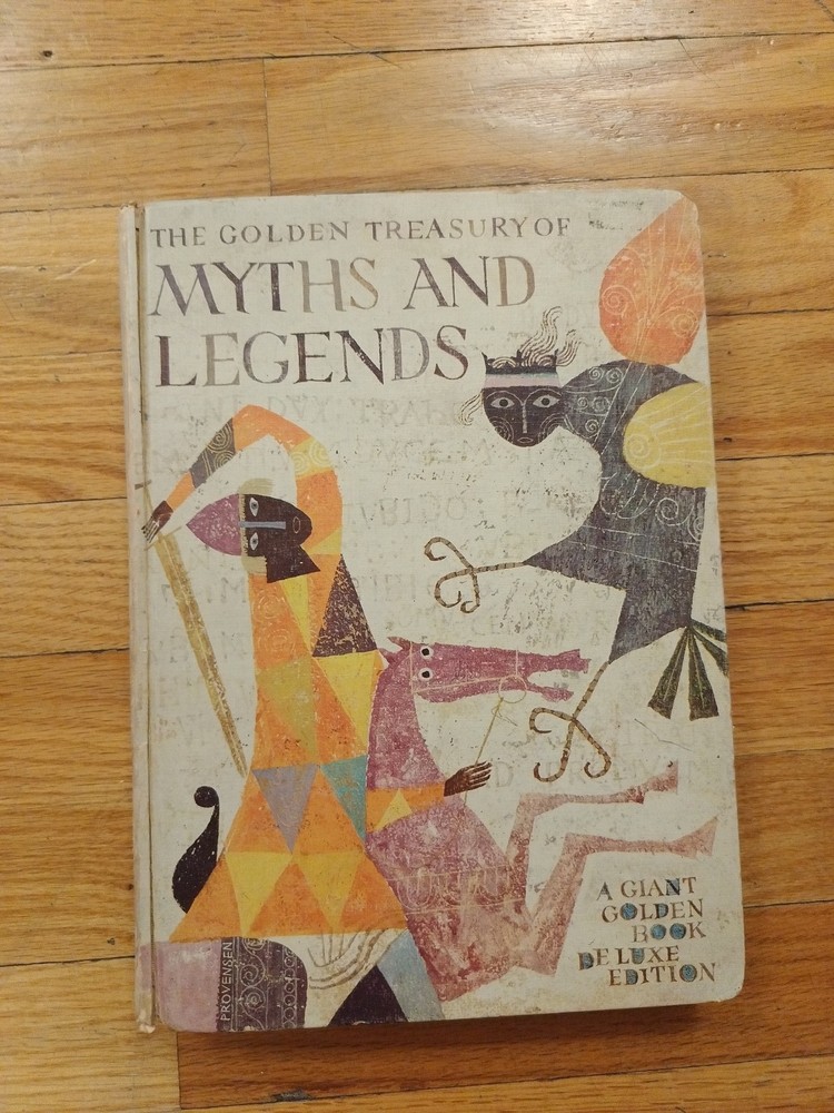 1959 Deluxe Edition Giant Golden Book The Golden Treasury of Myths and Legends