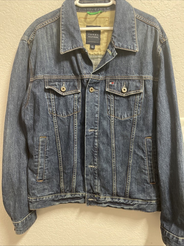 Tommy Hilfiger 2005 Premium Denim Jacket for Men Size Large