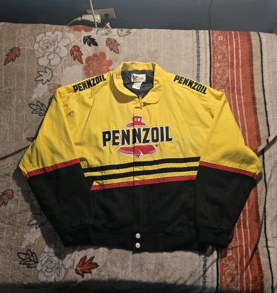 Vintage Pennzoil Racing Jacket by Chase Authentics Size Large