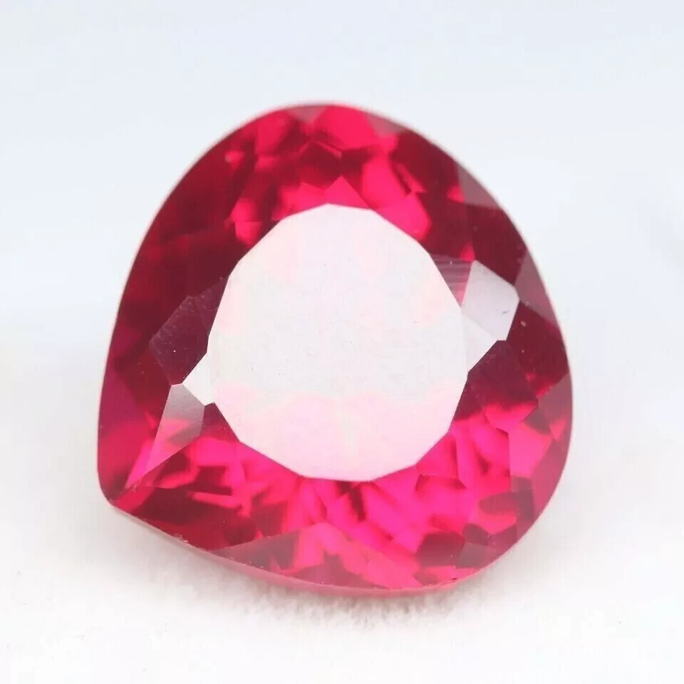 Mozambique Ruby Red Pear Cut 12-14 Ct EGL Certified Top Quality Loose Gemstone