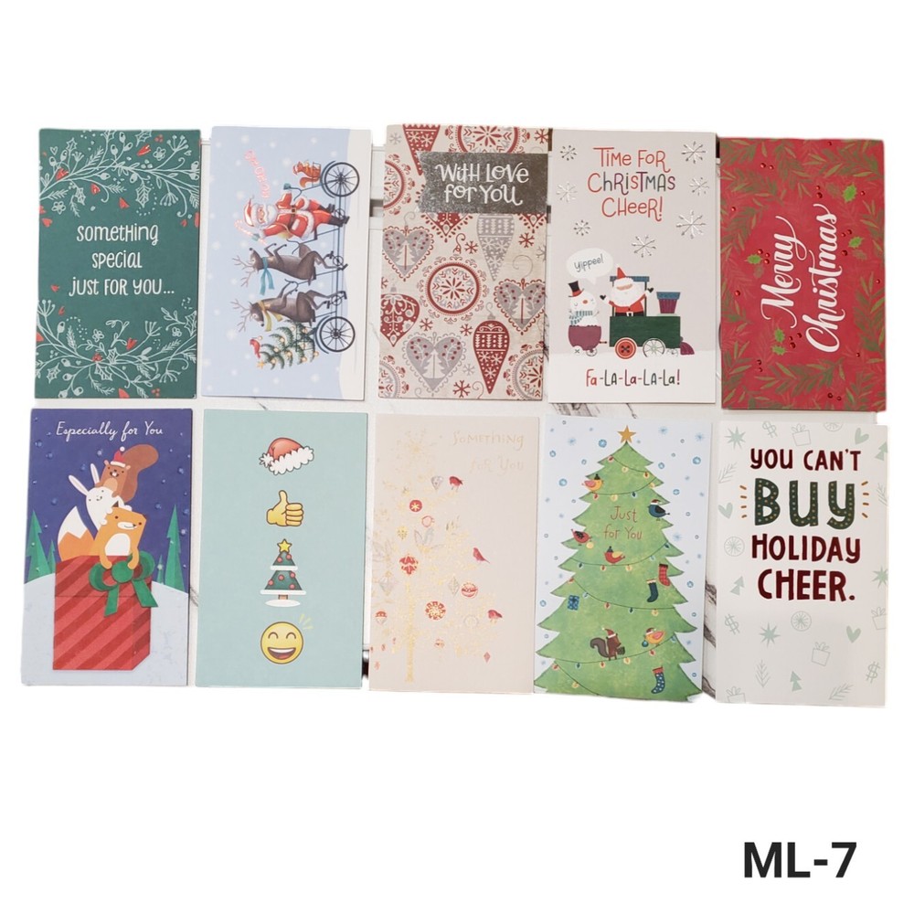 Christmas Money Gift Card Holders with Envelopes - Pack of 10-image