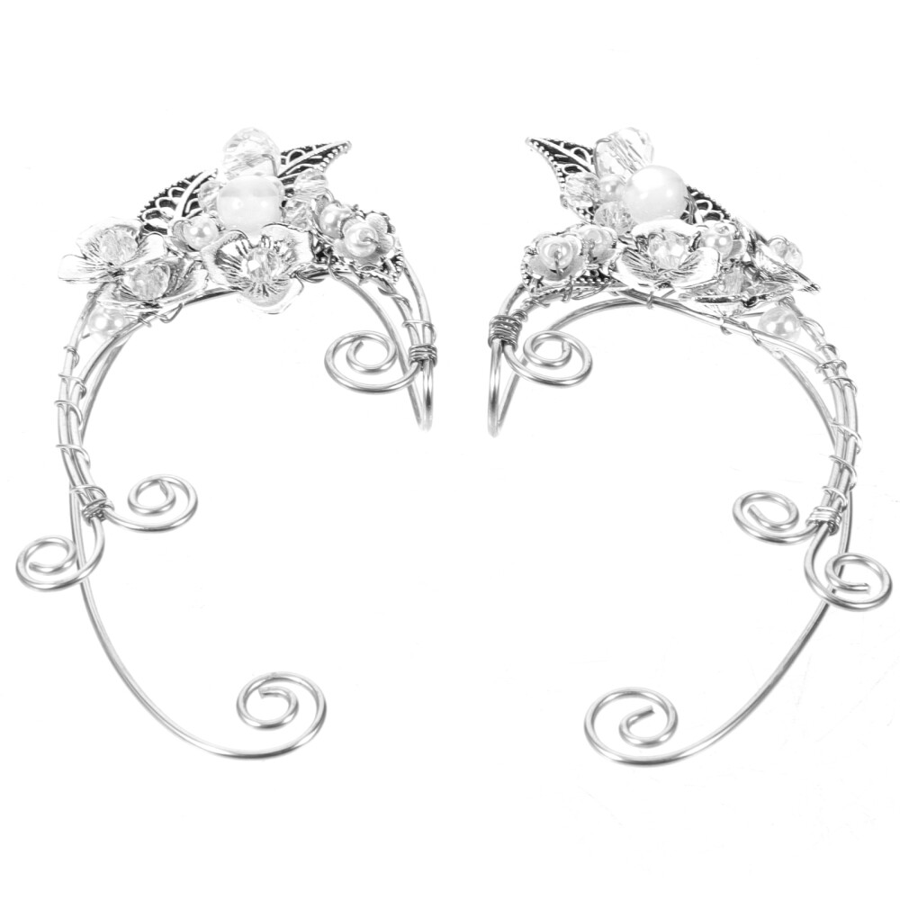 Vintage-Inspired Elf Ear Cuff Clip-Ons Handcrafted Elegant Fantasy Ears