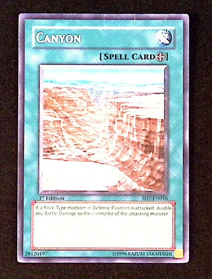 Canyon YuGiOh Invincible Fortress Structure Deck Common Spell Cards  