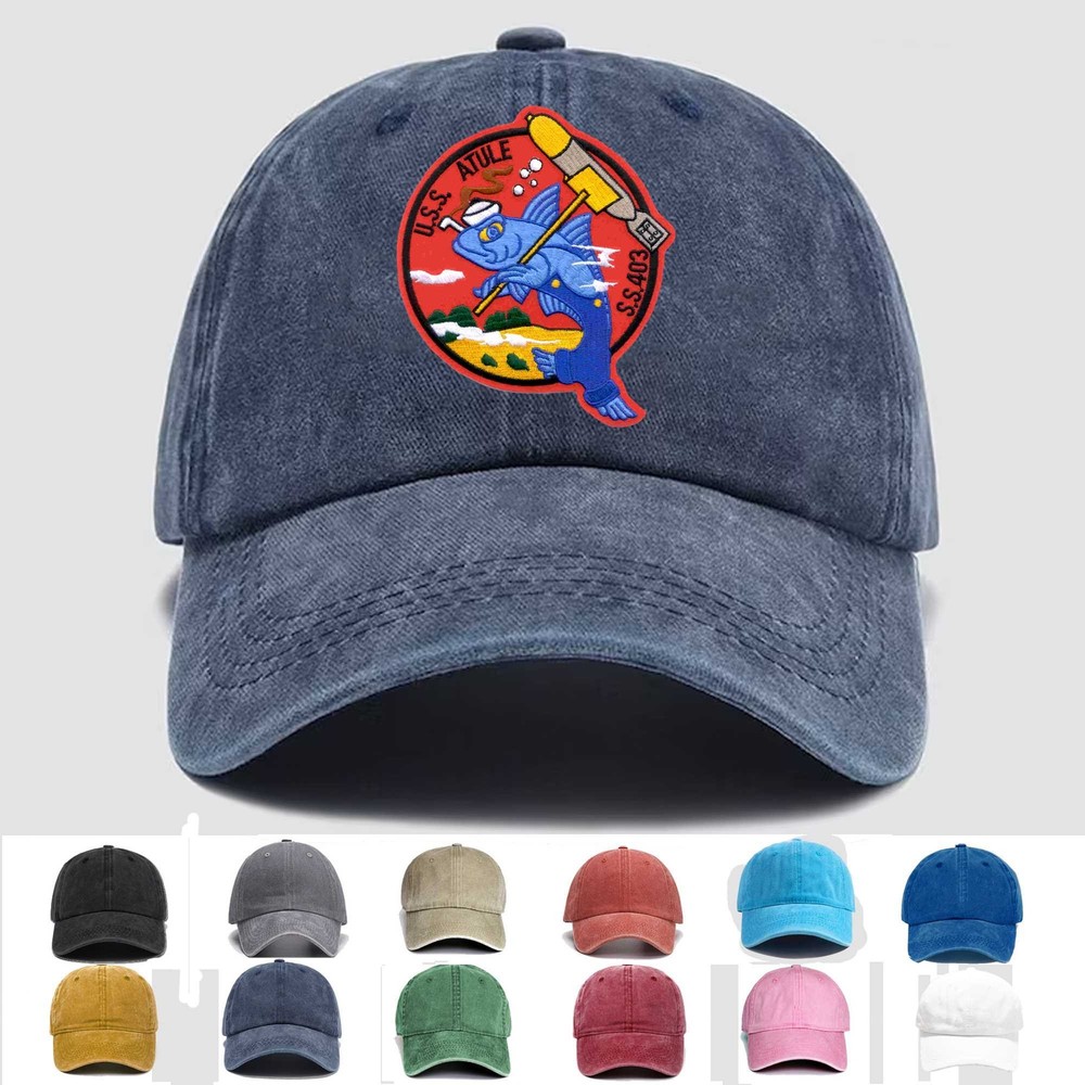 Custom Personalization Embroidered Hat SS-403 USS Atule, Veteran Cap, Gift Idea
