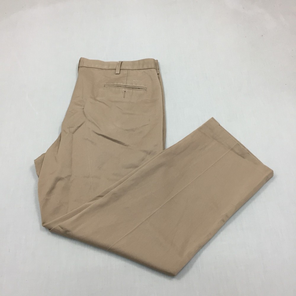Dockers Chino Trousers Cotton Pants Straight Fit Mens Size 40W 32L Beige