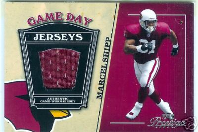 2004 Playoff Prestige   Game Jersey Marcel Shipp Cardinals