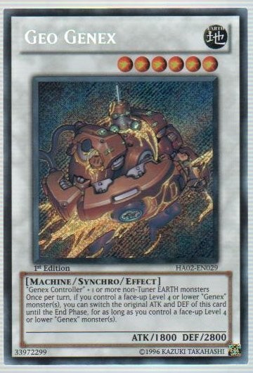 Geo Genex HA02-EN029 1st Ed Secret Rare NM Hidden Arsenal 2