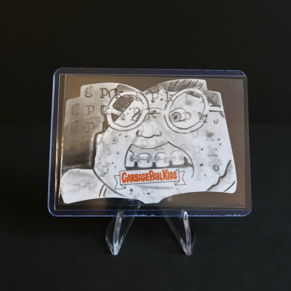 2022 Garbage Pail Kids Bookworms Bookmark Sketch Card Acne Amy by Karl Jones CS