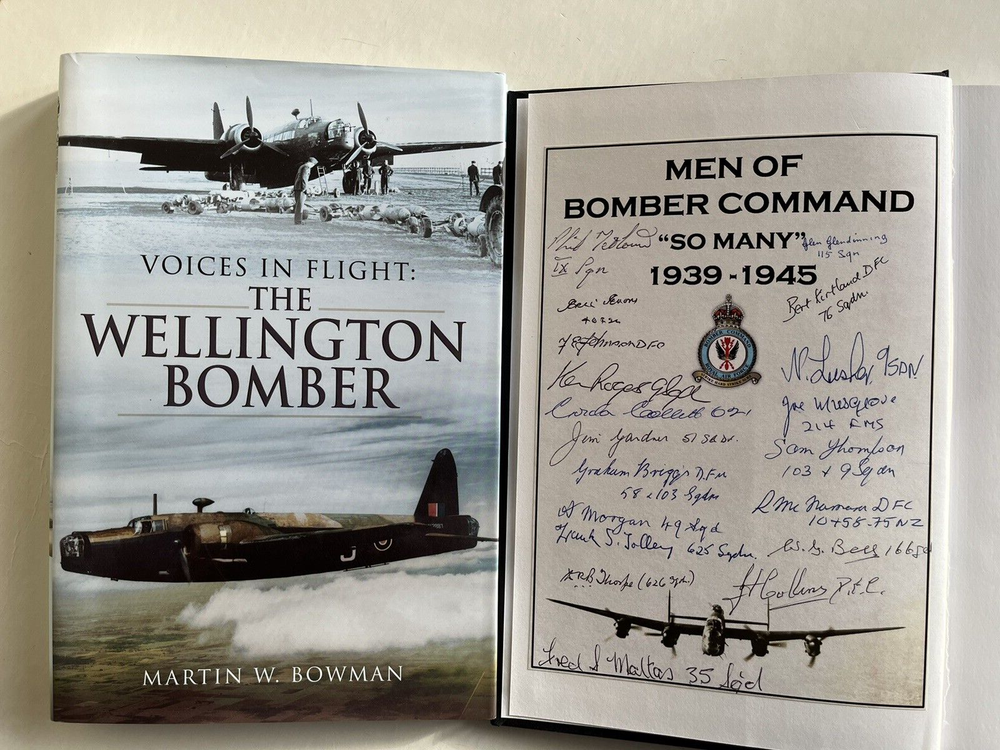 “The Wellington Bomber” Signed 19 WW2 RAF Bomber Command Veterans
