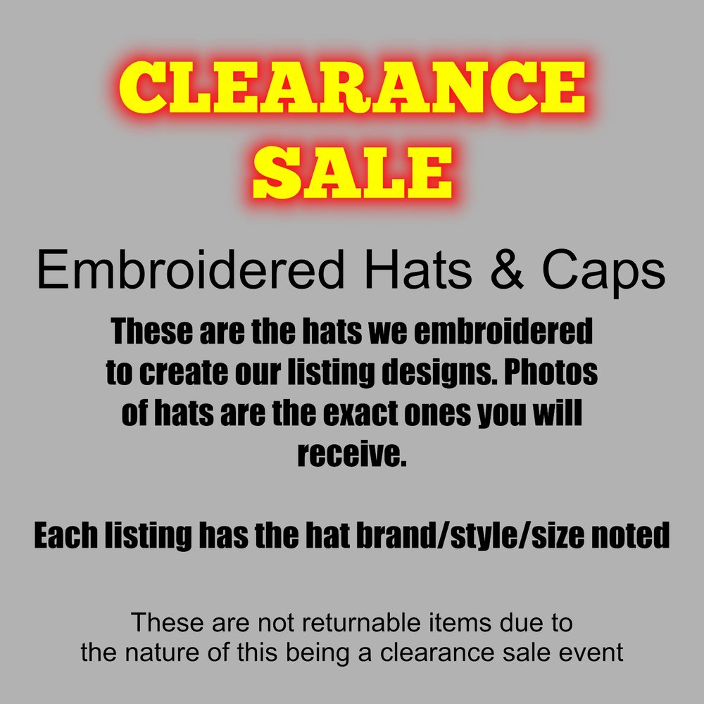 Flash Sale, Clearance Discounted Embroidered Hats-Caps, List Updated Constantly-image